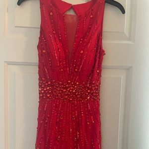 Sean Collection red prom dress